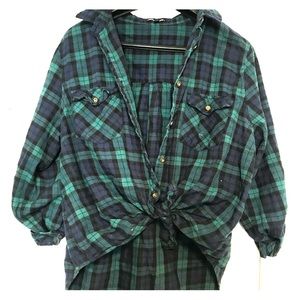 Green and Navy Flannel